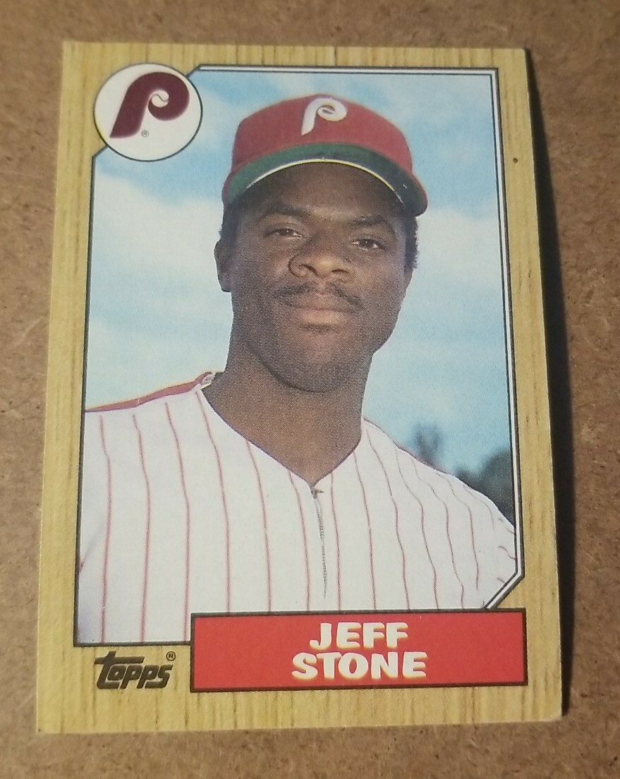 1987 Topps Philadelphia Phillies Baseball Card #532 Jeff Stone | eBay
