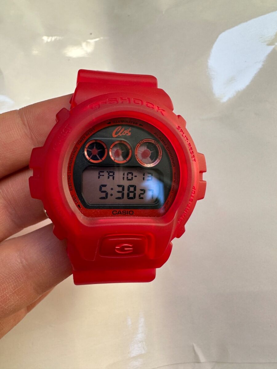 Casio G-Shock x Clot Red Jelly dw-6900 Limited Edition Watch Casio G-Shock x Clot Red Jelly dw-6900 Limited Edition Watch