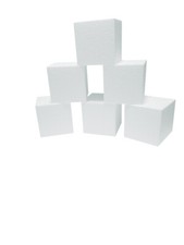 Styropor Würfel 10 x 10 x 10 cm / 12 Stück Modellbauwürfel Bastelwürfel Basteln