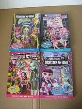 MONSTER HIGH The Junior Novel Series Children Kids Girls Books Lot of 4