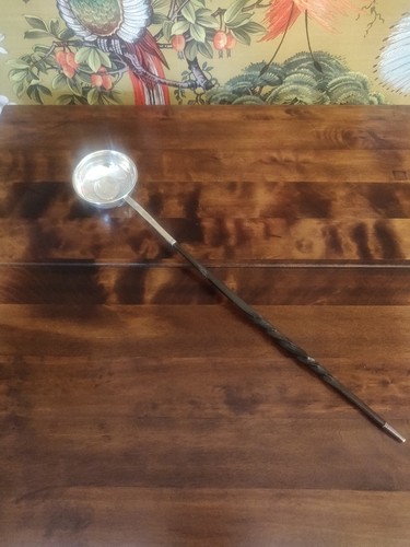 Antique 1758 George 11 toddy / punch ladle whale bone handle truly stunning! - 第 1/15 張圖片