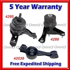 O429 Fits 2014-2019 Toyota Highlander 2.7L AUTO Motor & Transmission Mount 3pc