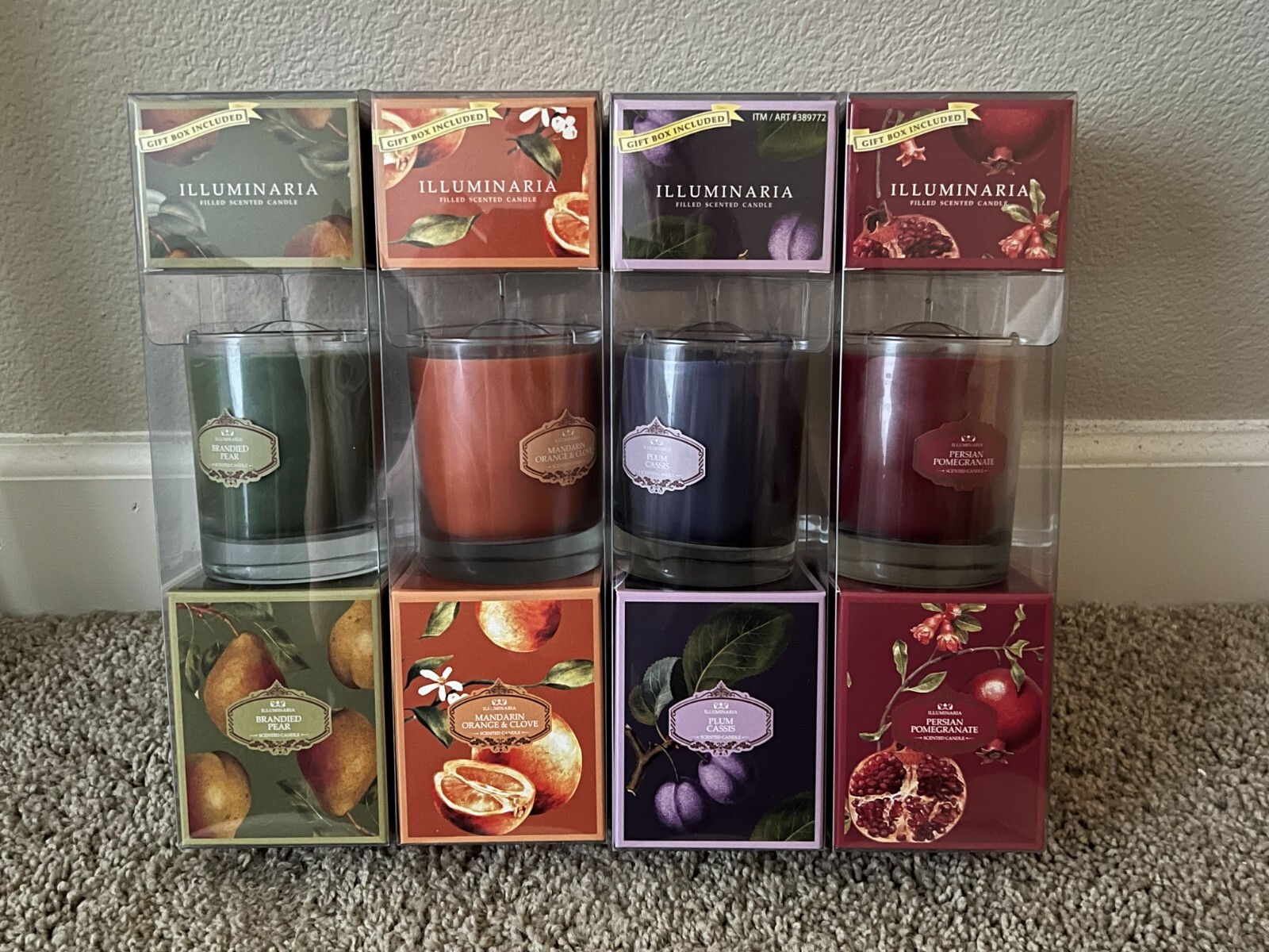 Zodax Illuminaria Scented Candles 4 Set 10.5oz NEW eBay