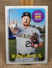 2018 Topps Heritage Bryan Shaw Baseball Card #571 Rockies FREE S&H A6