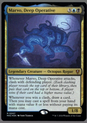#ad Marvo Deep Operative 0007 Mythic Foil Murders at Karlov Manor MTG Near Mint $1.69