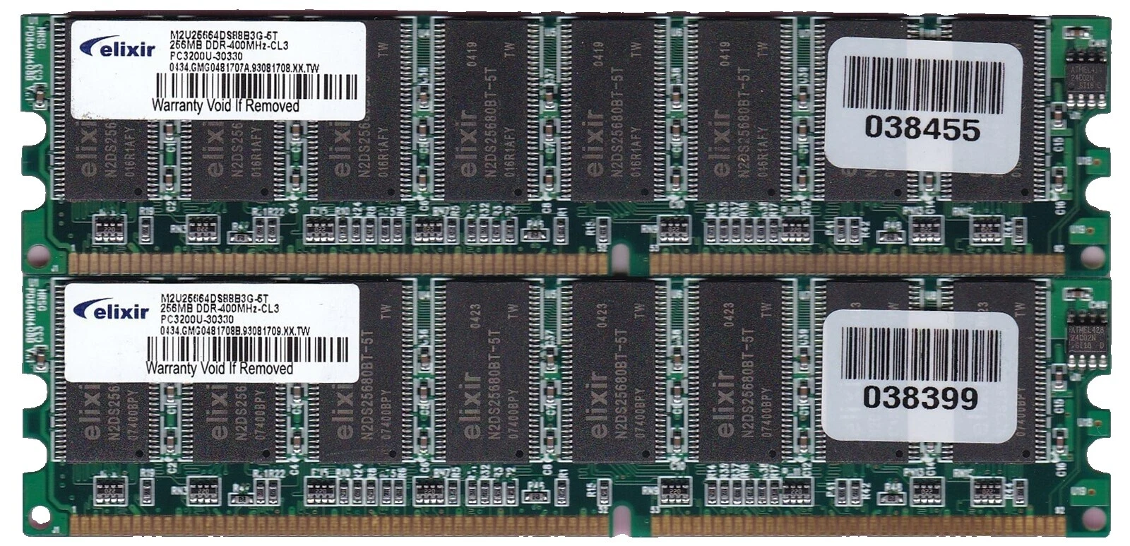 Elixir Computer RAM 256 MB Capacity per Module