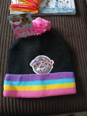 Girl's LOL Doll Knit Pom Beanie Stocking Cap - NEW