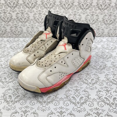 Air Jordan VI Retro Infrared 384665-123 White Basketball Shoes