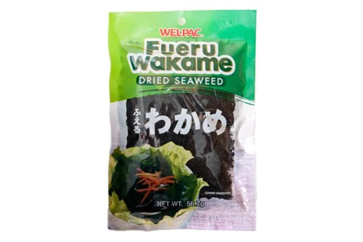 WELL PAC Fueru Wakame Dried Seaweed Great source of iodine for making Miso so