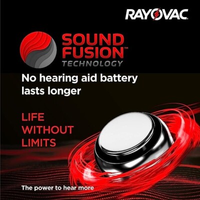 Batterie Per Apparecchi Acustici A312 312A 312 PR41 RAYOVAC EXTRA, Zinco-aria, Alta Prestazione