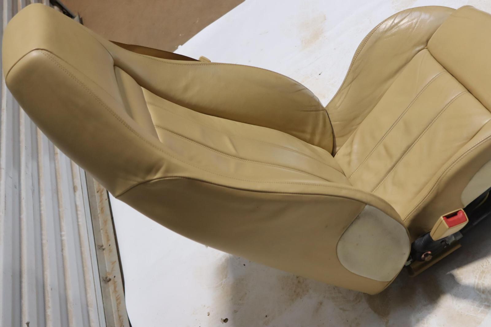 2003-2011 BENTLEY CONTINENTAL GT FRONT LEFT DRIVER SEAT TAN LEATHER OEM