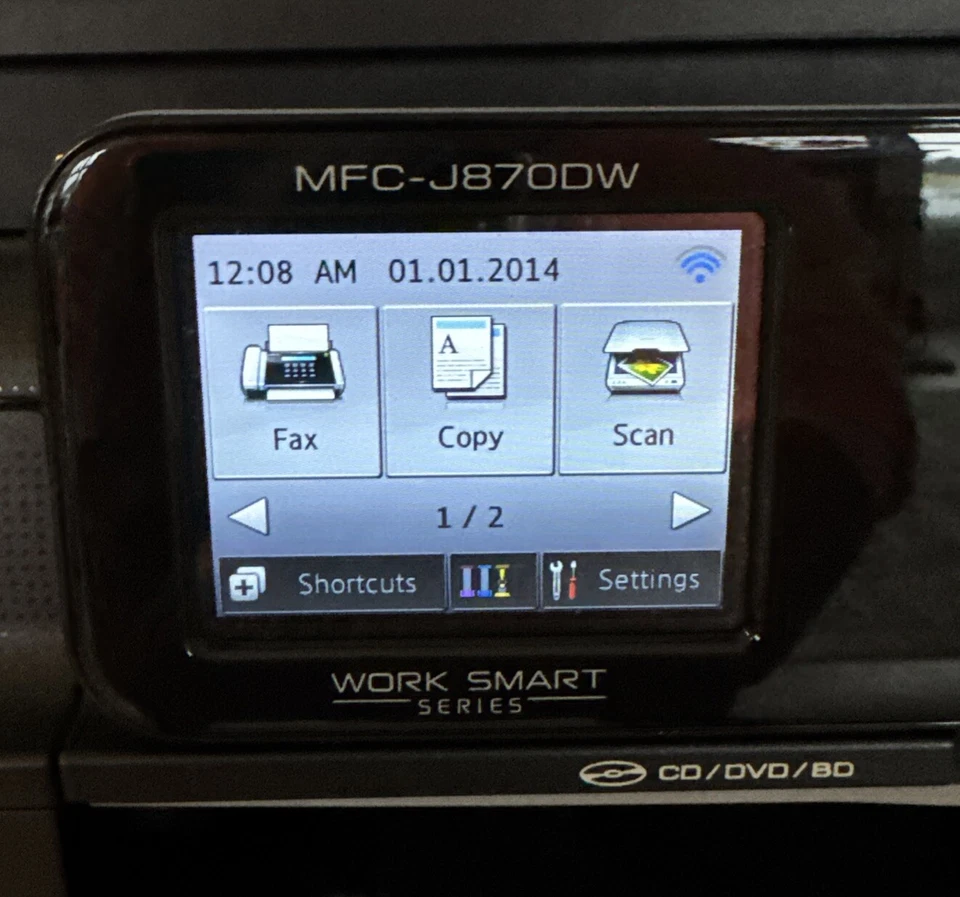 Brother Printer All In One Scan Fax MFC-J8700W Work Smart CD/DVD/BD Tested Read - Image 2 of 4