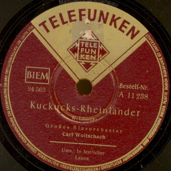 3x CARL WOITSCHACH spielt auf zum Tanz  Schellackplatte/Grammophon 78rpm Set341 - Bild 3 von 4