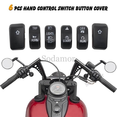 Motorbike Hand Control Switch Cover Housing Button Cap Fit For Harley Sportster - Picture 5 of 14