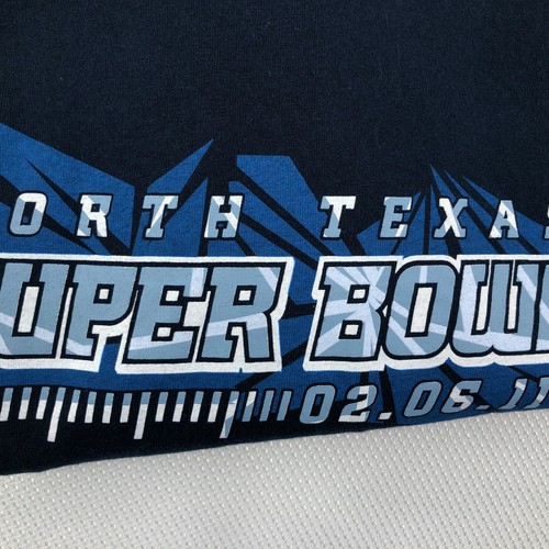 NFL Team Apparel Mens T-Shirt Sz Large Navy Super Bowl XLV Long Sleeve Crew Neck - Picture 11 of 12