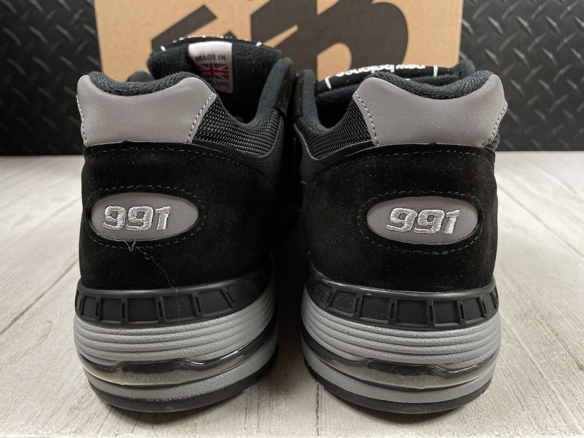 Size 13 - New Balance 991 'MADE IN UK' Black Silver M991EKS Size 13 - New Balance 991 'MADE IN UK' Black Silver M991EKS