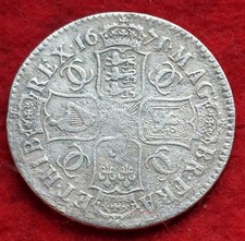 SCARCE 1671/0 TERTIO CHARLES II HALFCROWN SEA SALVAGED FROM UNKNOWN WRECK