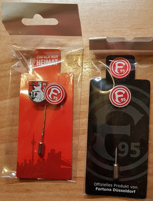 Fortuna Düsseldorf F95 Anstecknadeln - 2 Stück