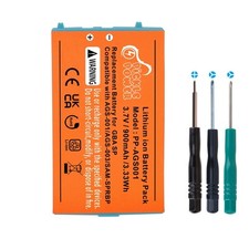 Pickle Power GBA SP Battery Replacement, 900mAh Rechargeable Lithium-ion Battery