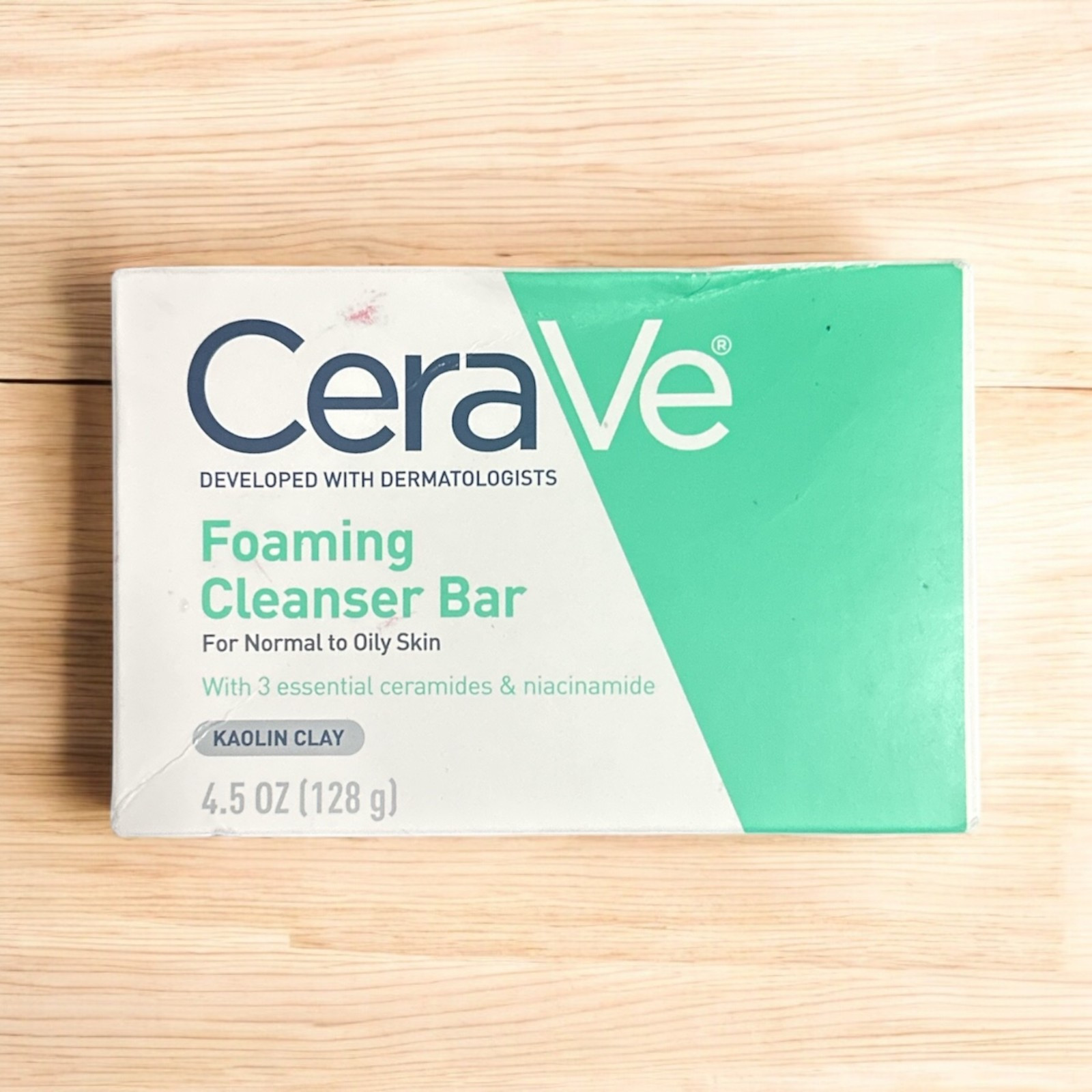 CeraVe Fragrance-Free Foaming Cleanser Bar for Gentle Skin Cleansing 4.5 oz