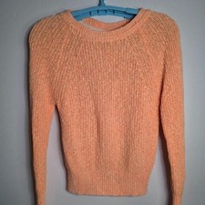 Free People Peachy Cable Knit Pullover Sweater Size Small