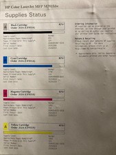 4 Genuine HP Color LaserJet MFP M281fdw Color Toner HP 202A CF500A CF501A