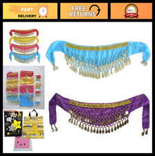2PC Kids Sequin Belly Dance Hip Scarf Wrap Belt Costume Accessory for Girls