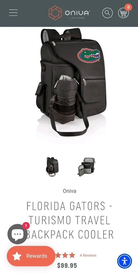 Mochila refrigeradora Florida Gators Picnic Time Turismo Foto 2 de 4