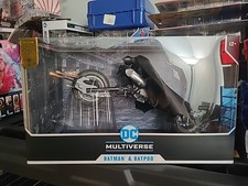 DC Multiverse Batman & Batpod The Dark Knight Rises Gold Label 7  Mcfarlane New