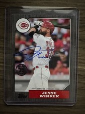 2022 Topps Series 1 - 1987 Topps Baseball Autographs Jesse Winker #87BA-JWI...
