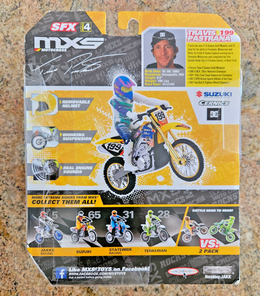 MXS Motocross Travis Pastrana Die-cast Working Sound #199 DC