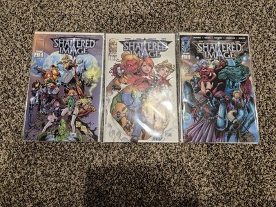 SHATTERED IMAGE #1,3,4 (Near Complete) IMAGE 1996 KURT KUSIEK