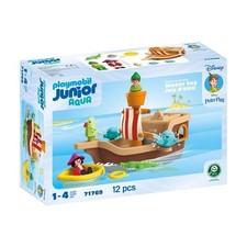 PLAYMOBIL Junior 71769 Peter Pan et bâteau pirate, Disney, 12 pieces, Des 12 moi