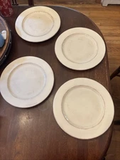 (4) Pier 1  TOSCANA IVORY 11” Dinner Plates