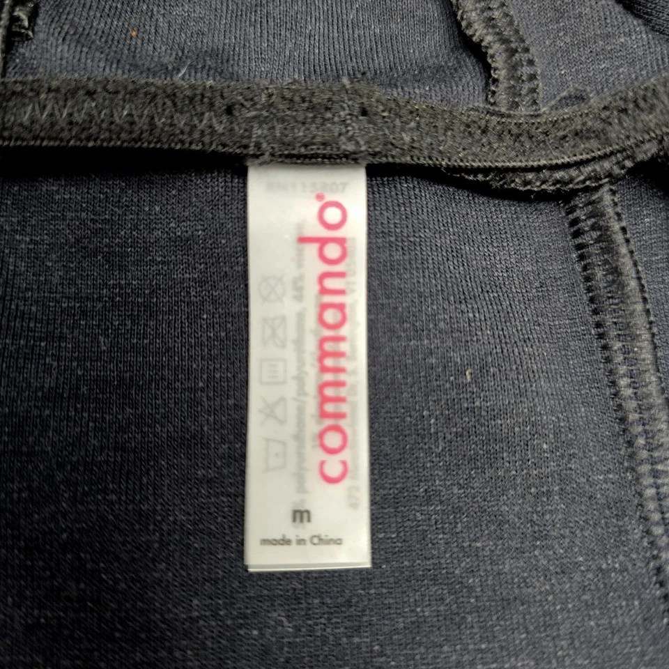 Commando Faux Leather Long Line Bralette in Black - Size Medium - Image 4 of 4