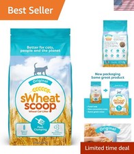 25lb Natural Wheat Cat Litter - Quick Clumping Organic Odor Elimination