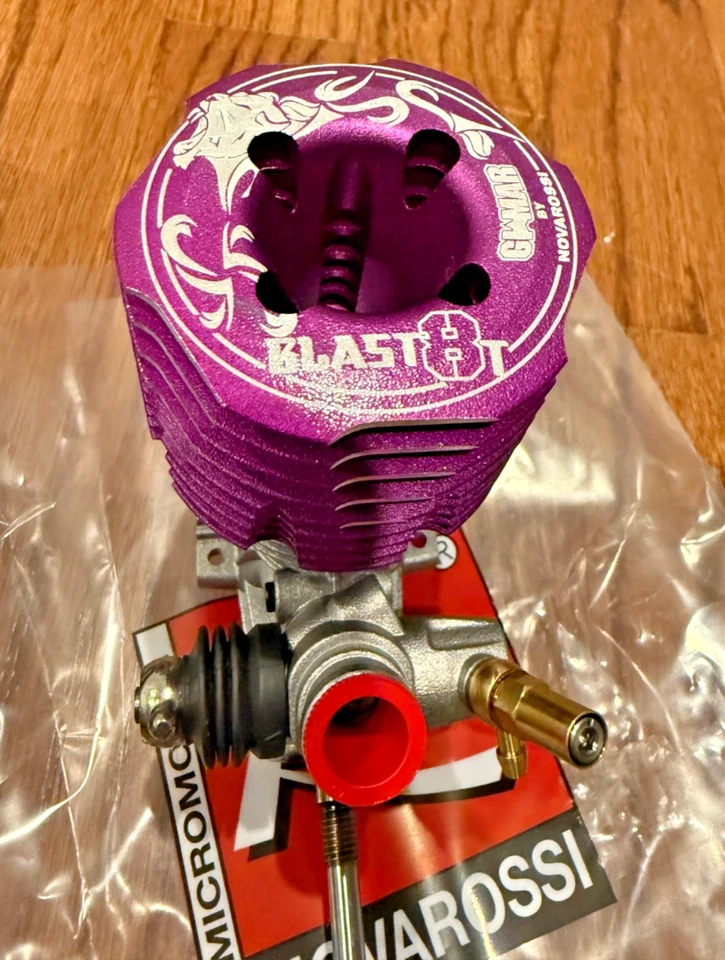 Nuevo motor turbo Gimar Novarossi .21 BLAST 2025 completamente modificado 8 puertos carrera larga Foto 2 de 4