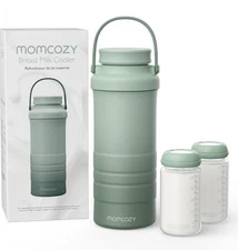 Momcozy 22Oz Portable Breast Milk Cooler for Outdoor- Green