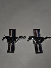 Vintage Ford Muatand Fender Emblem Badges