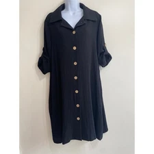 New With Tags Nina Leonard Black Dress - Size Large