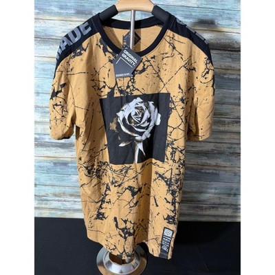 Original Gravity T-Shirt Size M Mustard Yellow New Rose Graphic Streetwear Tee