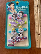 Vintage 1993 Goody Snow White and the Seven Dwarfs barrettes