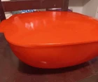 Vintage Square Red Pyrex Casserole Baking Dish