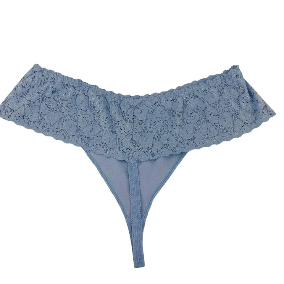 Avenue Body 淡蓝色蕾丝腰丁字裤内裤女式大码 30/32 码 — 第 3/4 张图片