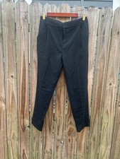 Everlane Womens Italian Wool Dress Pants Black Slim Straight Trousers Size 2