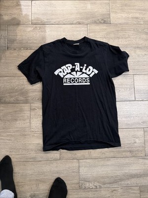 Size L Supreme Rap-A-Lot Records Black Graphic T-Shirt