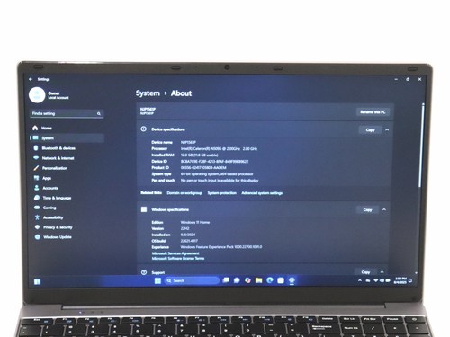 Laptop Apolosign NJP1561P 15.6" Intel N5095 12GB RAM 512GB SSD Windows 11 Home - Imagen 2 de 10