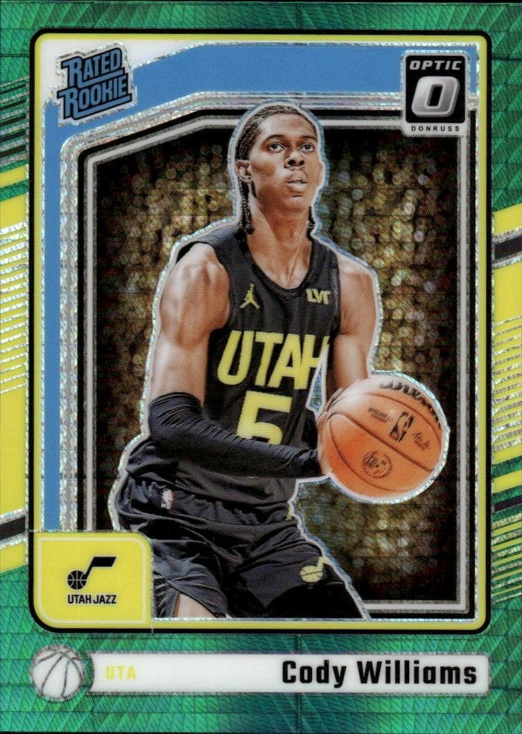2024-25 Donruss Optic #298 Cody Williams Hyper Green #/249