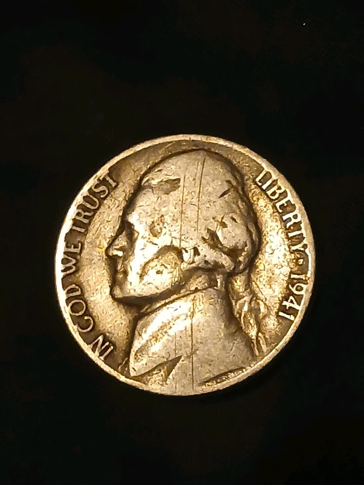 1941 Jefferson Nickel WWII Era Collectible Coin NO MINT MARK  - Image 3 of 3