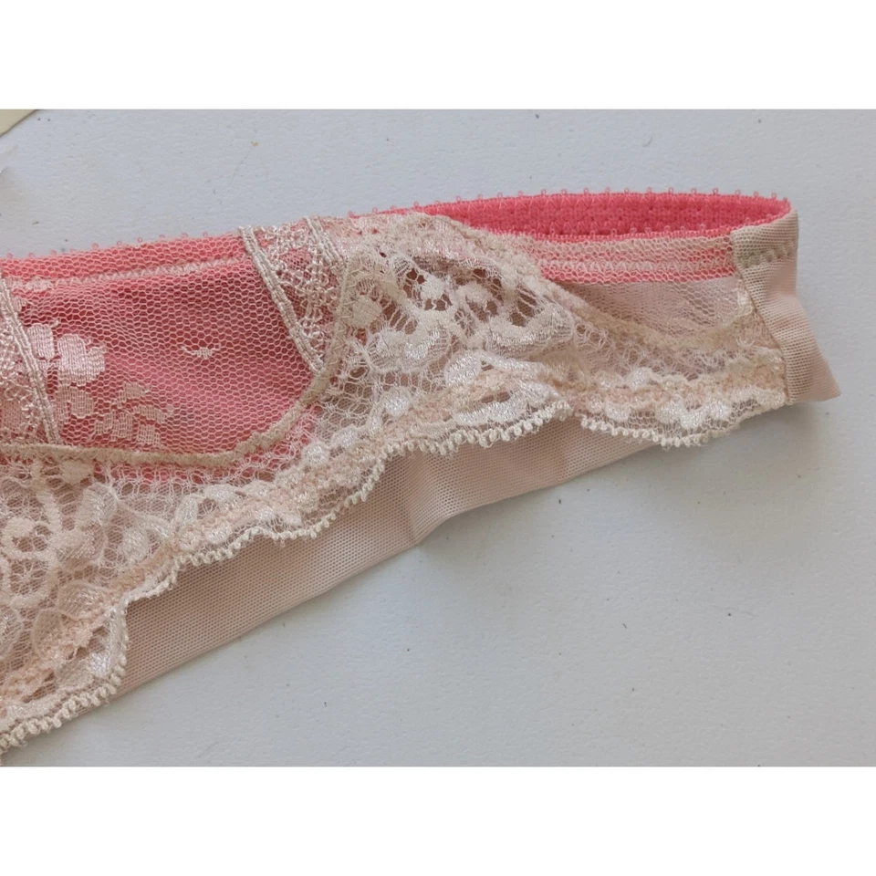 Elle MacPherson Lace Thong Size Large Cameo Rose NWT - Image 2 of 4